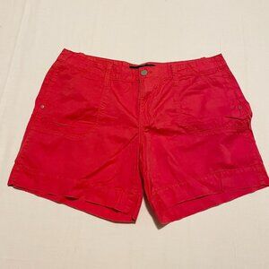 Calvin Klein Jeans Shorts Red Cotton Womens Size 12